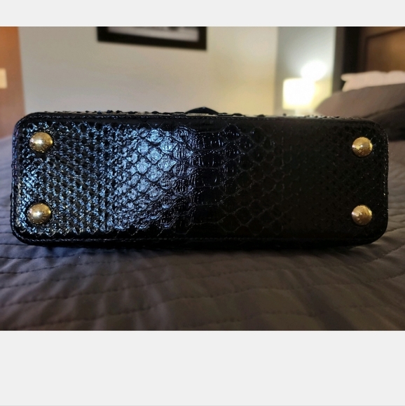 LOUIS VUITTON RARE Black Python Capucines Handbag BB - Picture 6 of 12